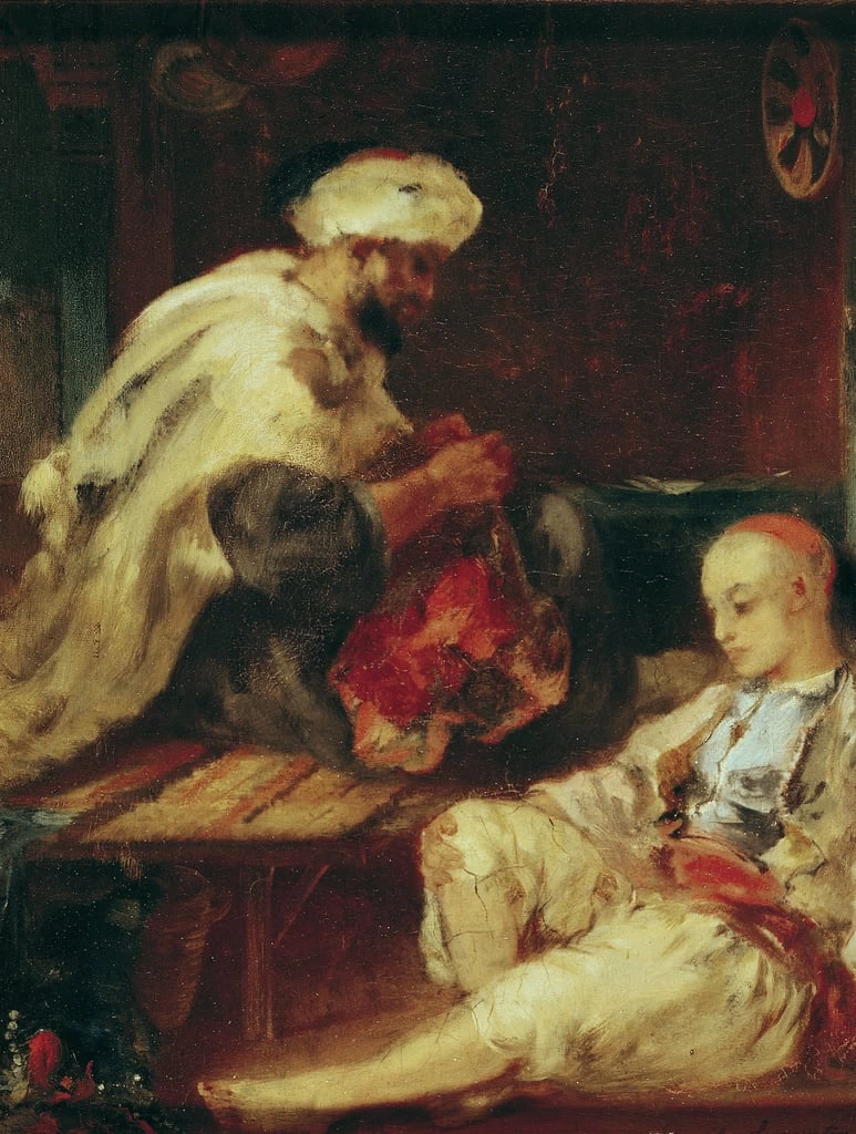Interno del laboratorio di un sarto arabo - Musee des Beaux, Arts, La Rochelle